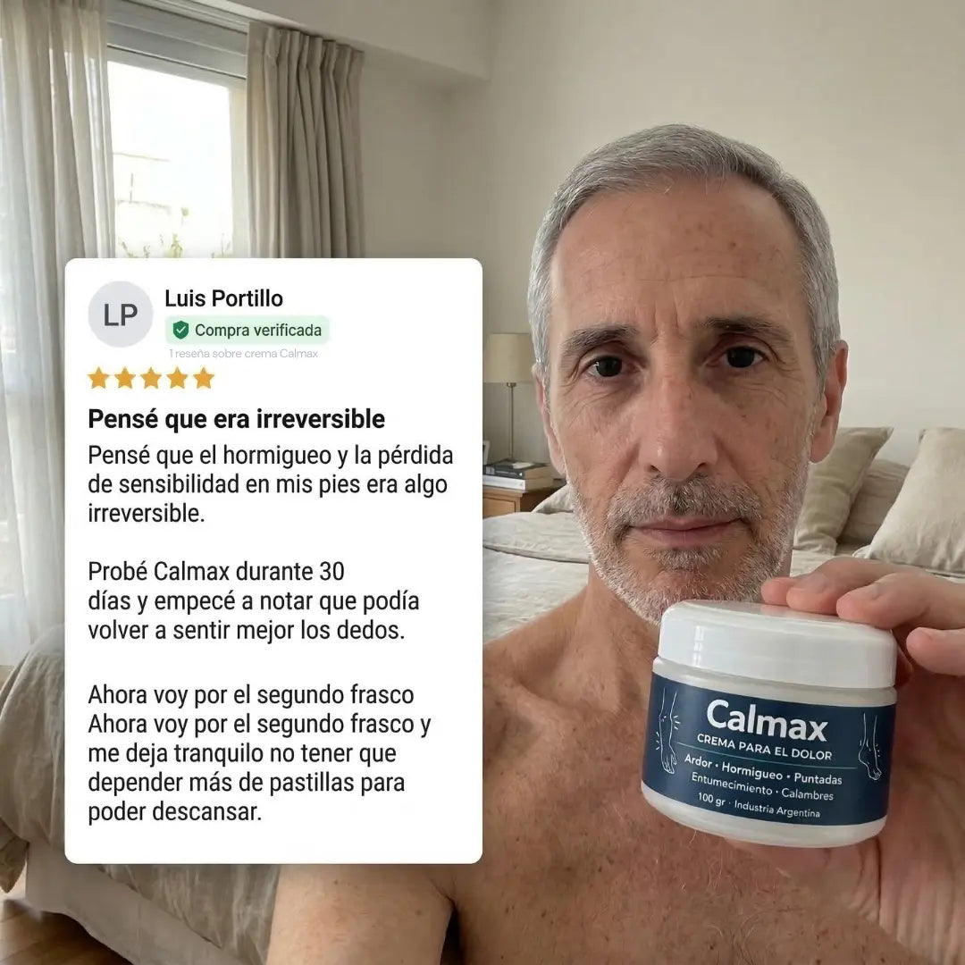 Calmax: Fórmula Natural para ardor, pinchazos, hormigueo y calambres