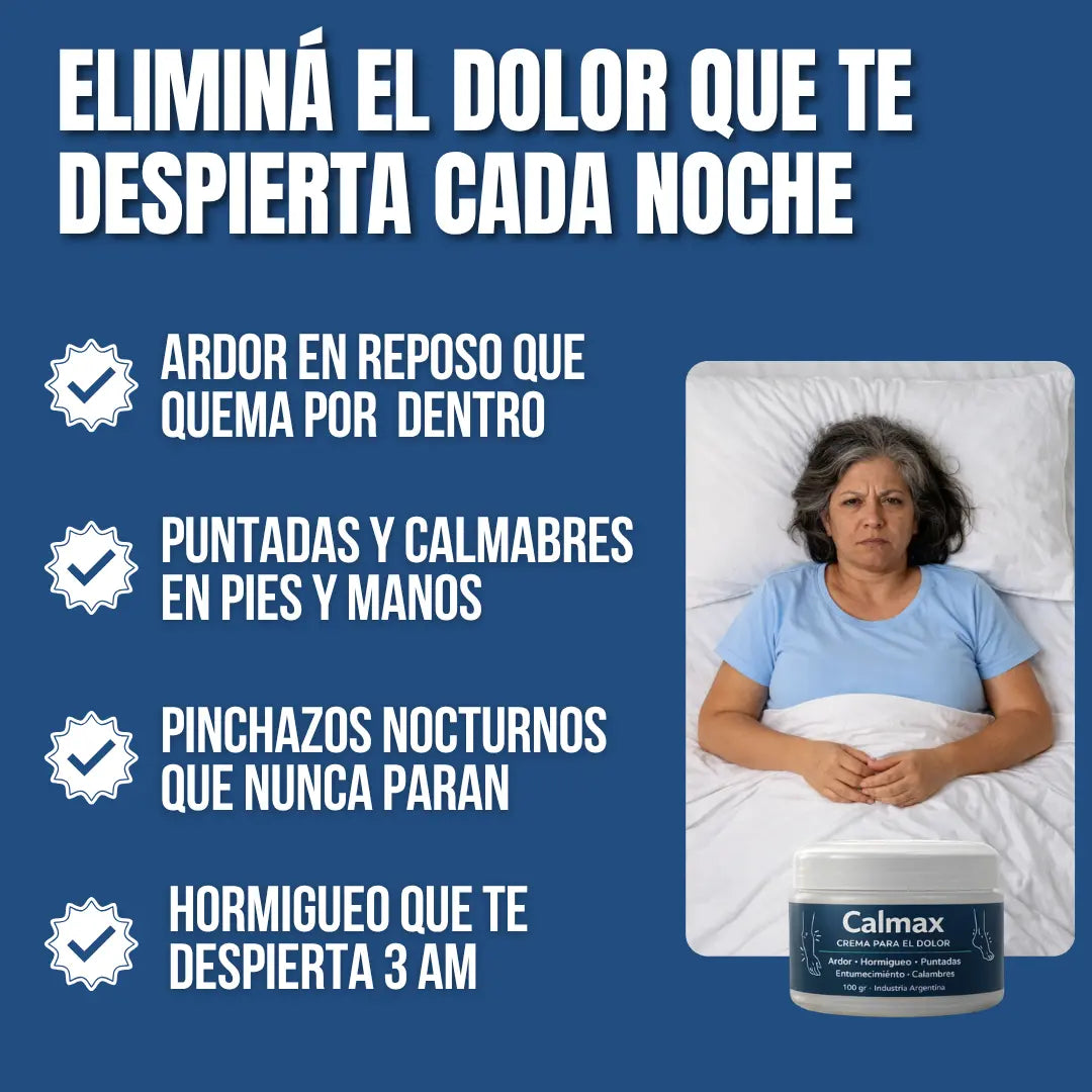 Calmax: Fórmula Natural para ardor, pinchazos, hormigueo y calambres
