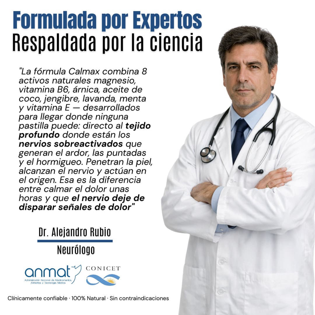 Calmax: Crema para el dolor.