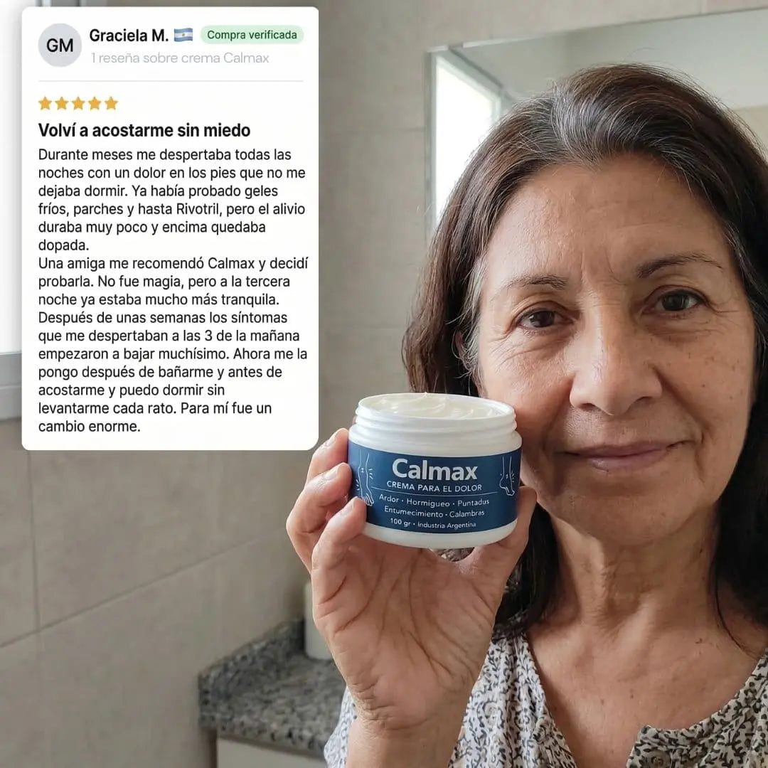 Calmax: Fórmula Natural para ardor, pinchazos, hormigueo y calambres